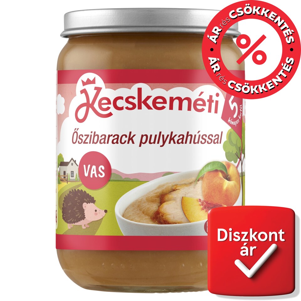 Kecskeméti Peach with Turkey Baby Food 5 Months+ 190 g