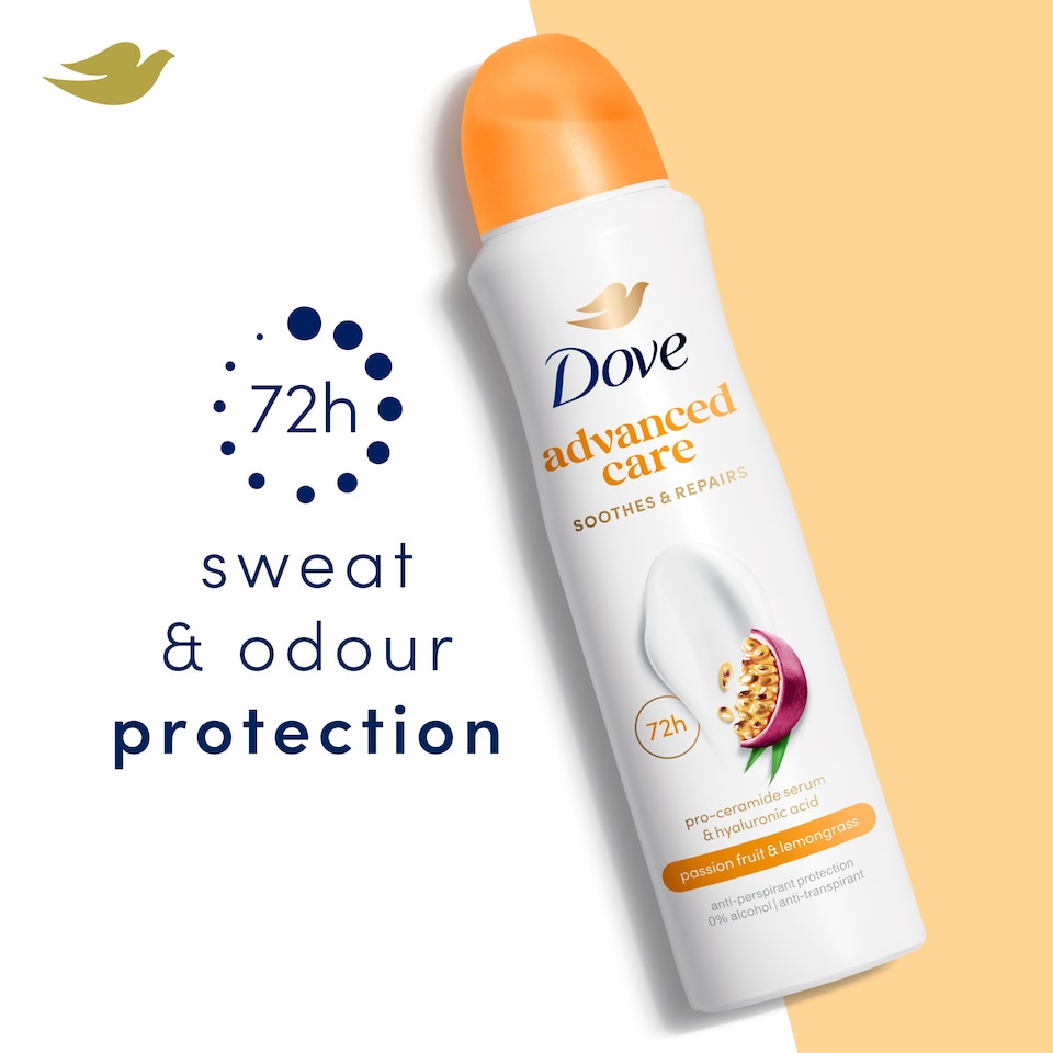 image 1 of Dove Women Go Fresh Passion Fruit 72h Advanced Care Antiperspirant Deodorant 200ml