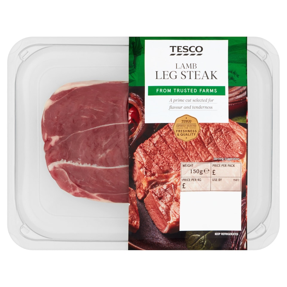 Tesco Lamb Leg Steaks 150G Tesco Groceries