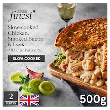 Tesco Finest Chicken, Bacon & Leek Pie 500g