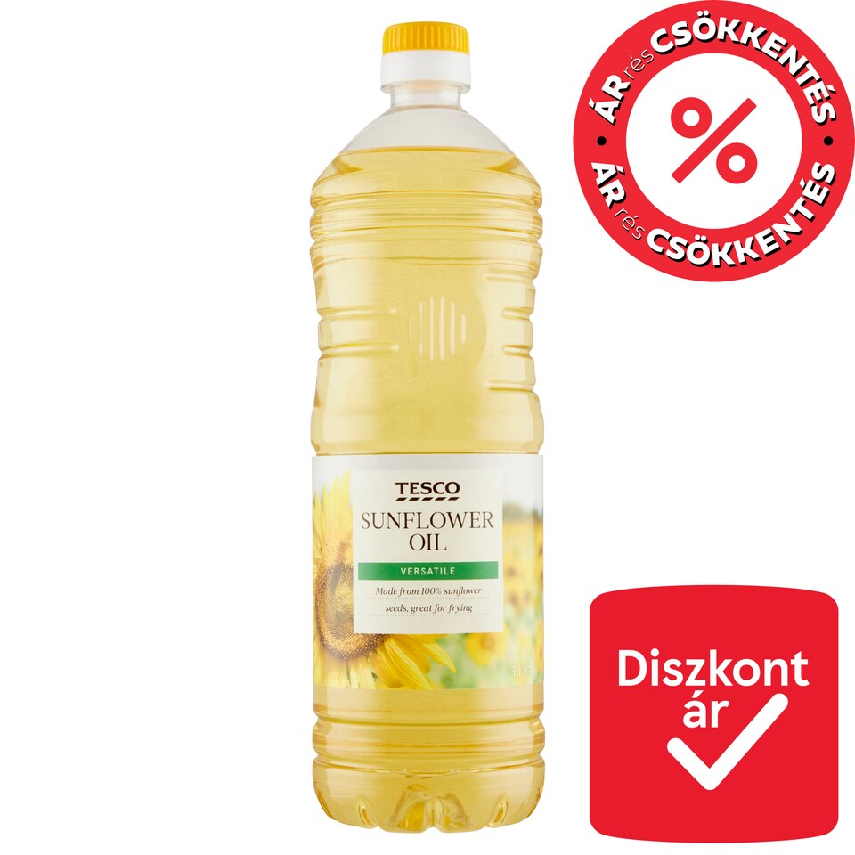 Tesco finomított napraforgó-étolaj 1 l