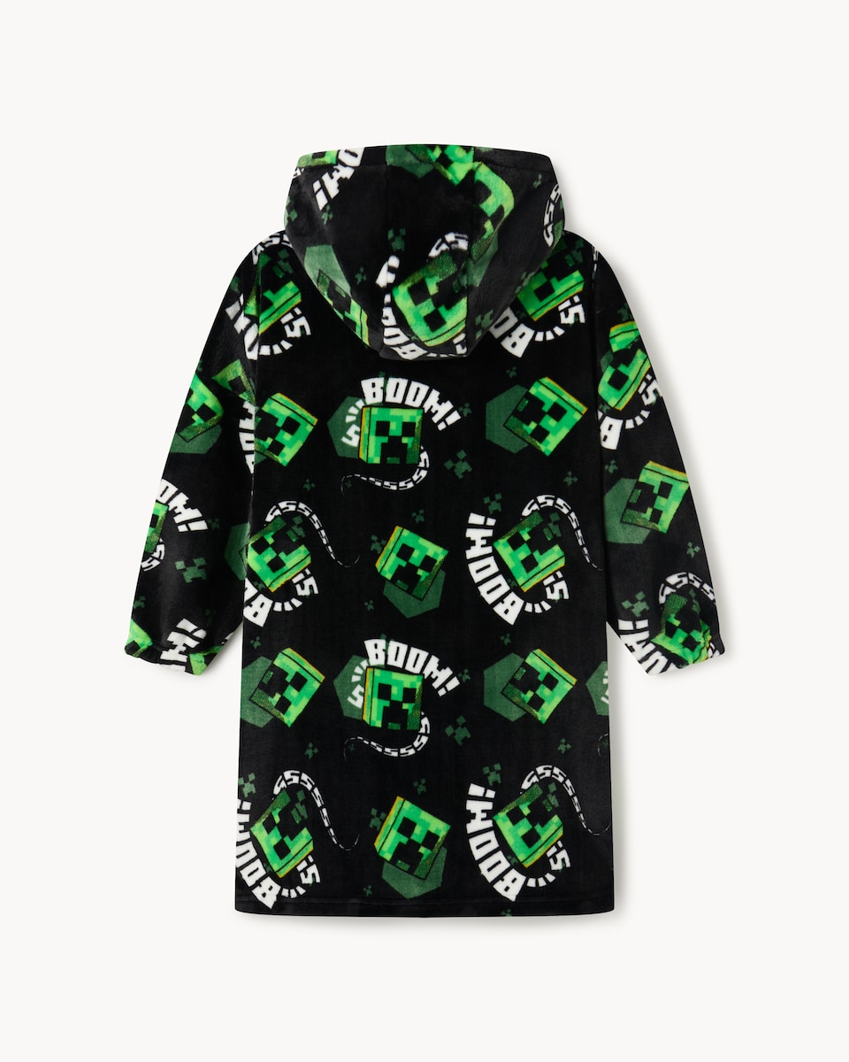 image 1 of Minecraft Fleece Hoodie in Black