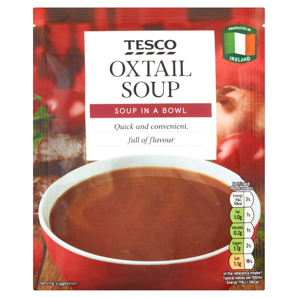 Tesco Oxtail Soup 58G
