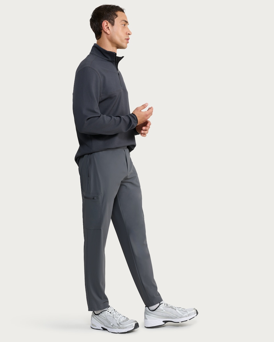 image 1 of F&F Active ULTRAMOVE Slim Fit Cargo Joggers in Grey