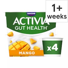 Activia Mango Gut Health Yoghurt Multipack 4x115g