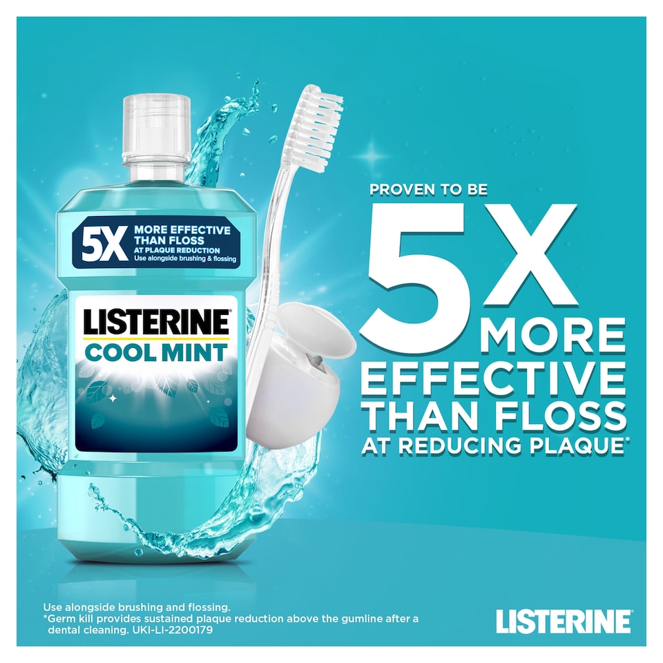 image 1 of Listerine Cool Mint Mouthwash 500ml