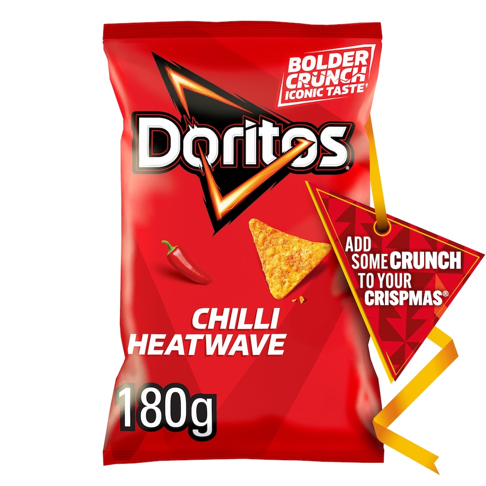 image 1 of Doritos Tortilla Chips Chilli Heatwave Sharing Bag Crisps 180g
