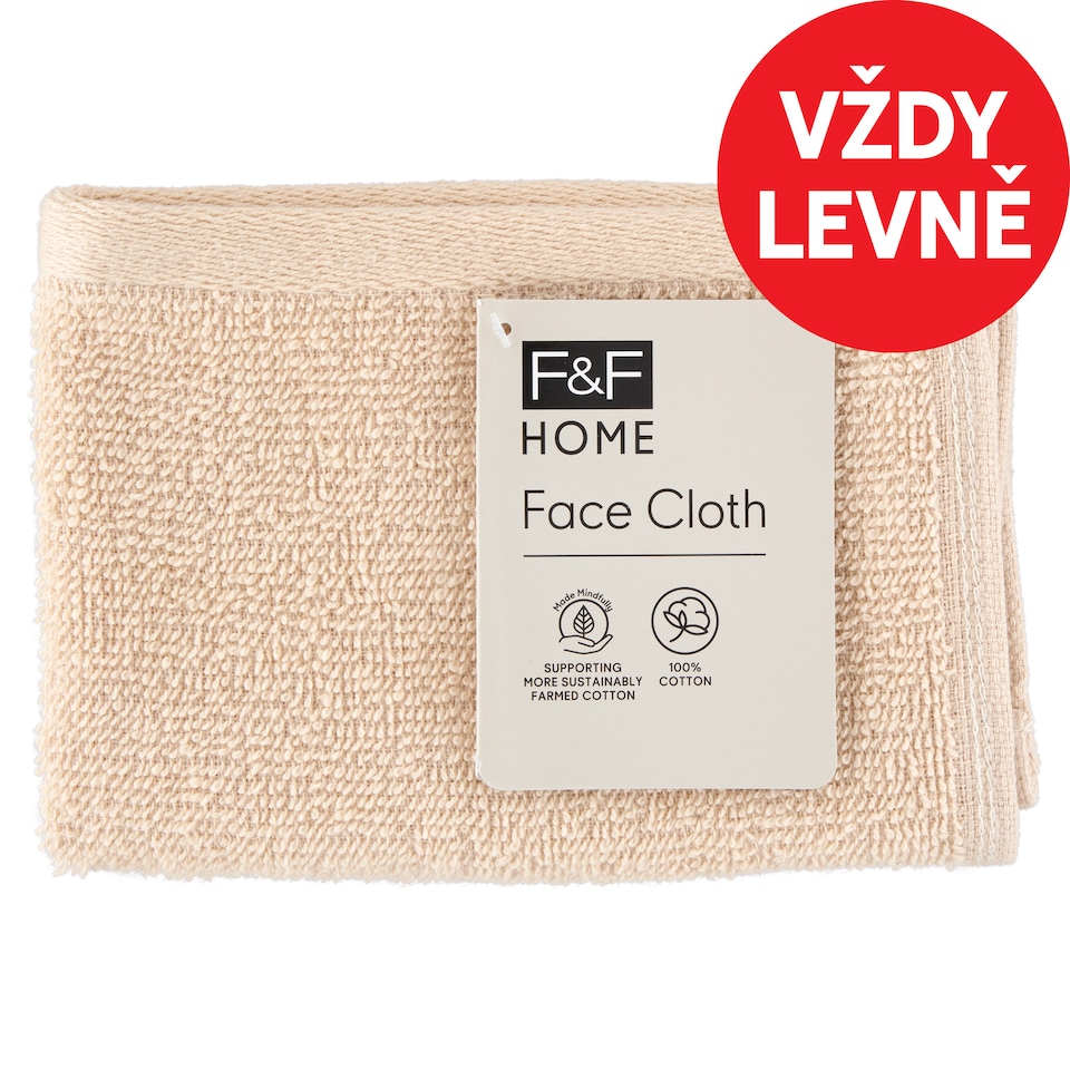F&F Home Taupe ručník 30 cm x 30 cm