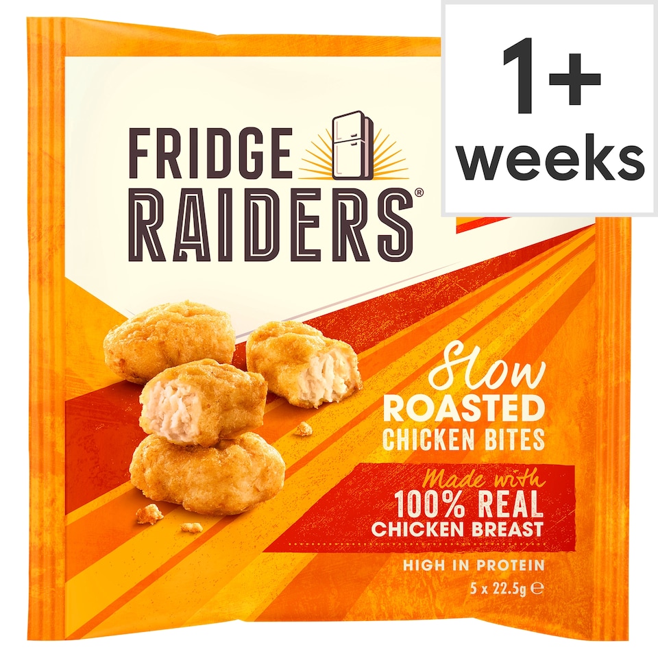 FRIDGE RAIDERS SLOW ROASTED CHICKEN BITES 22.5g X 5