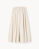 image 5 of F&F Pleated Wide Leg Culottes in Cream