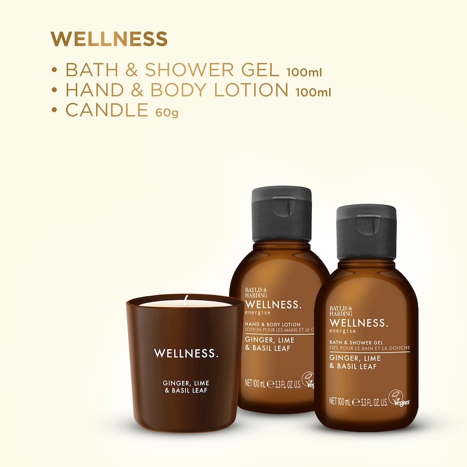 image 1 of Baylis & Harding Wellness Energise Candle Gift Set