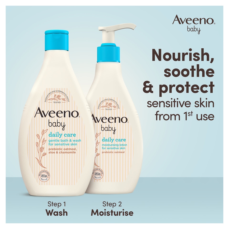 image 1 of Aveeno Baby Daily Care Gentle Bath & Wash For Sensitive Skin 400ml