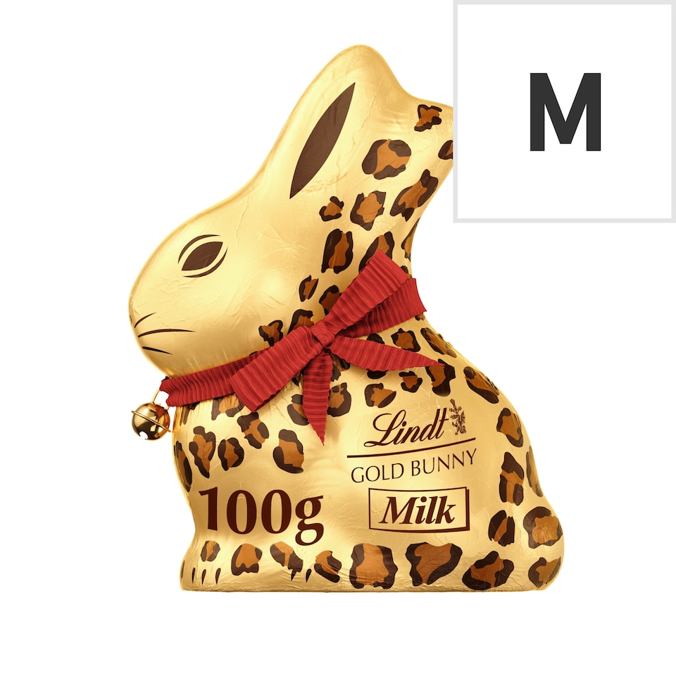 image 1 of Lindt Gold Bunny Milk Chocolate Animal Print 100G