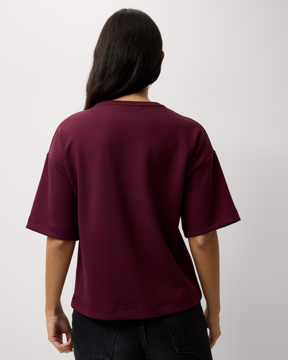 image 1 of F&F Scuba Oversized Fit Top in Purple