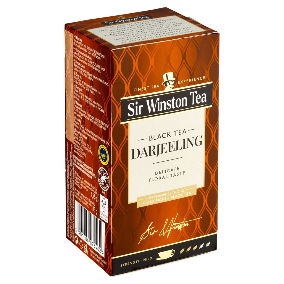 obrázok 1 z Sir Winston Tea Darjeeling čierny čaj 20 x 1,75 g (35 g)