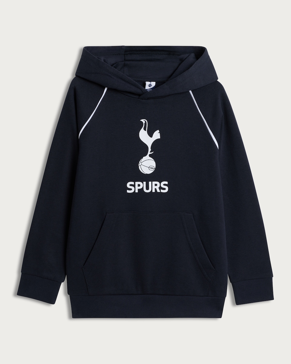 image 1 of Tottenham Hotspur Spurs Cotton Rich Hoodie in Navy