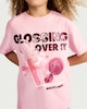image 2 of F&F Girls Pure Cotton Slogan T-Shirt in Pink