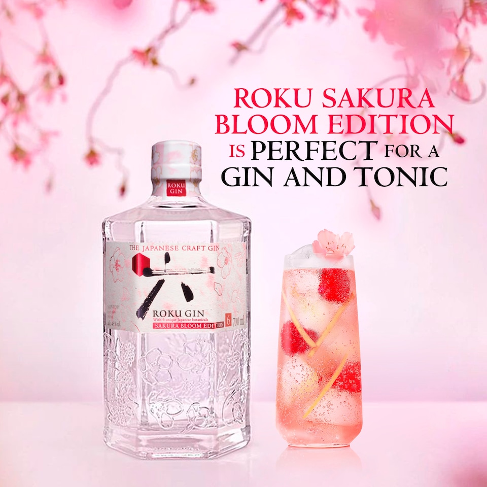 image 1 of ROKU Japanese Craft Gin Sakura Bloom Edition 70cl