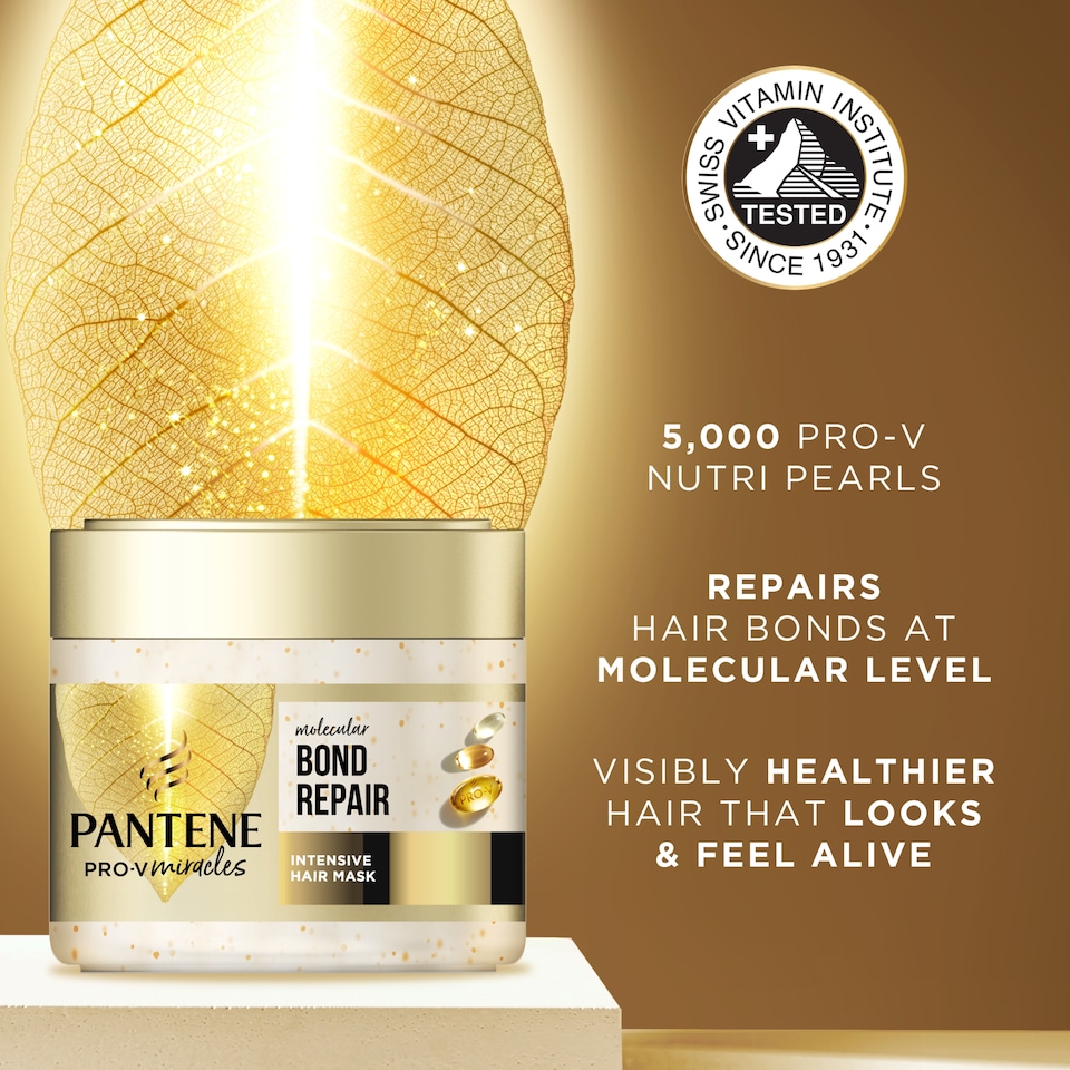 image 1 of Pantene Miracles Bond Repair Intensive Hair Mask 300ml