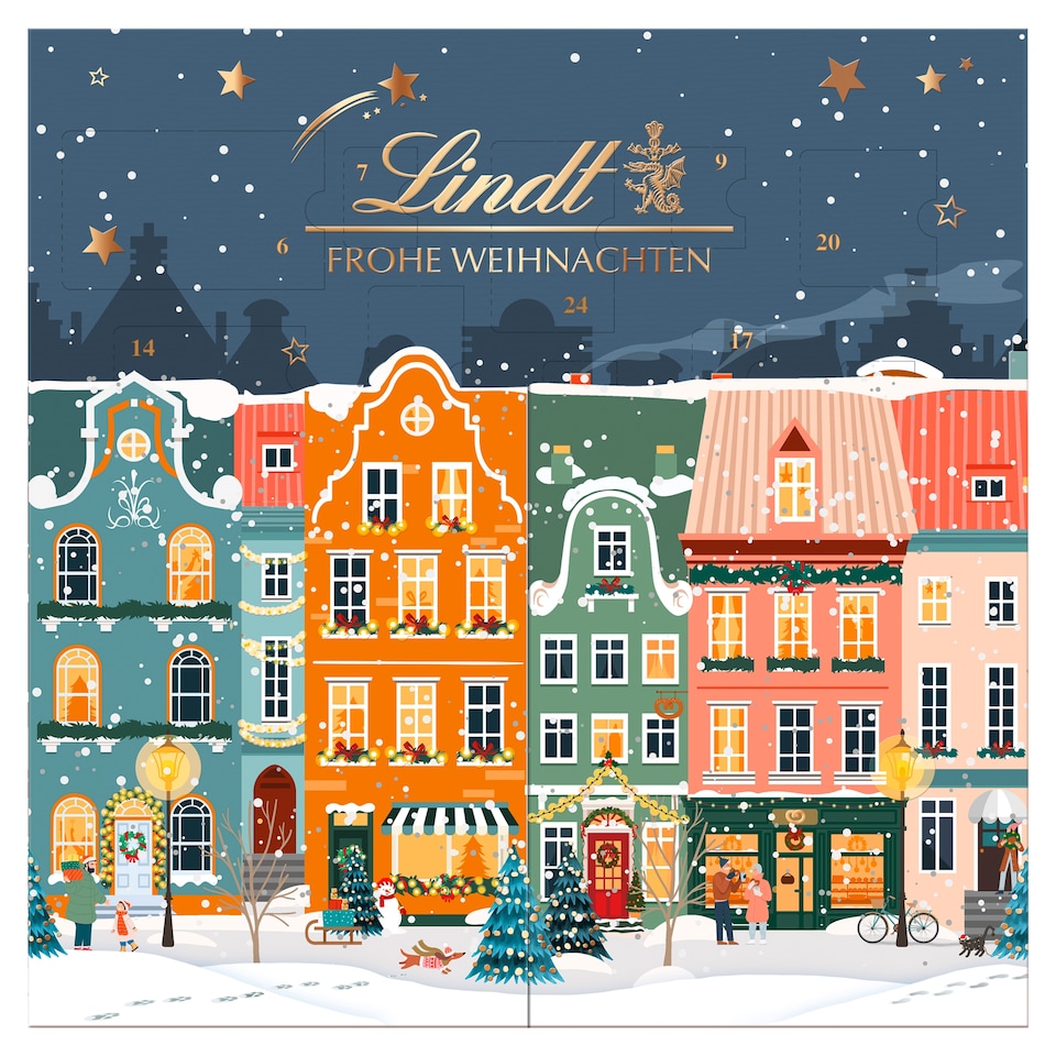 Lindt Advent Calendar Milk Chocolate and Filled milk Chocolates 153 g