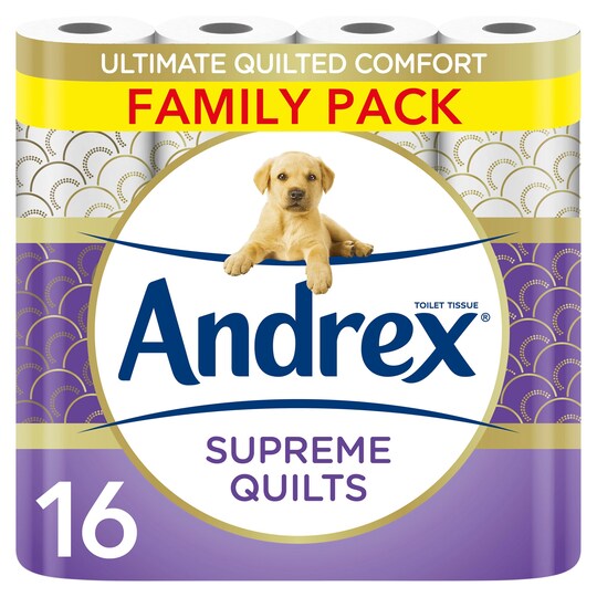 Andrex Quilts Supreme Quilts 16 Rolls Tesco Groceries