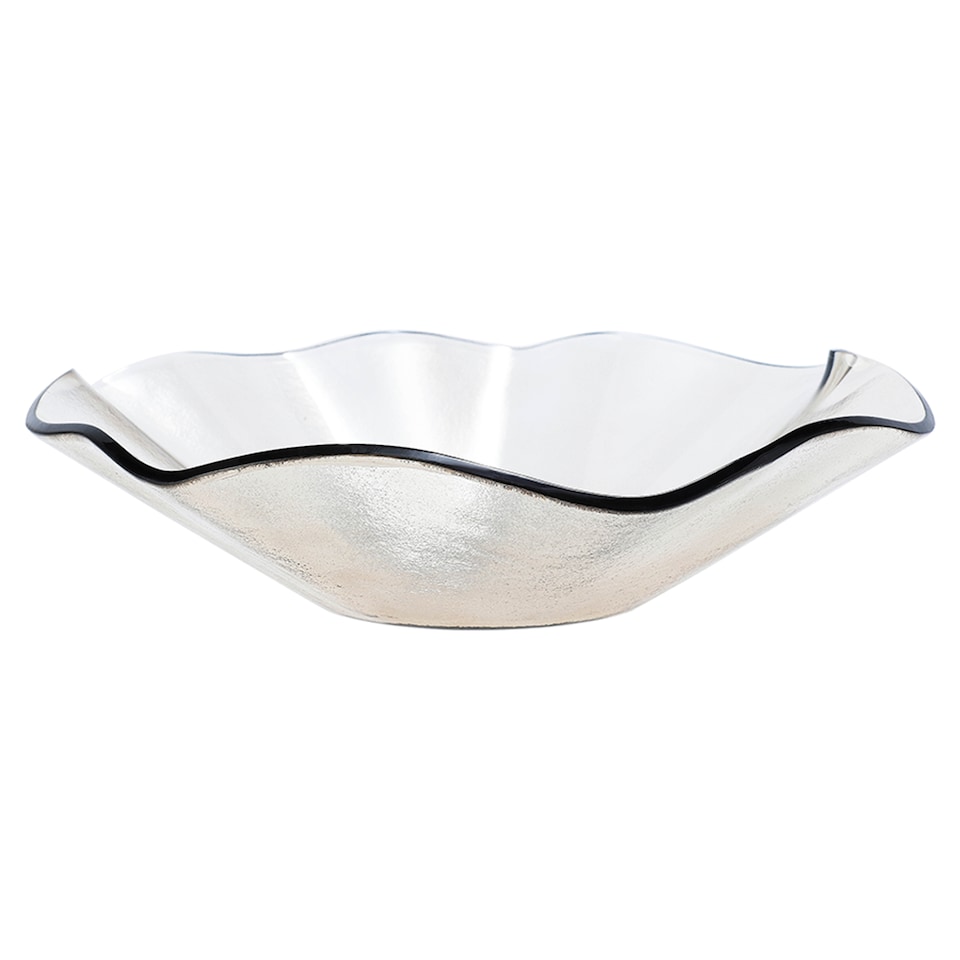 F&F Home Smokey Amber Glass Bowl