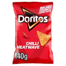 Doritos Tortilla Chips Chili Heatwave Sharing Bag Crisps 140g