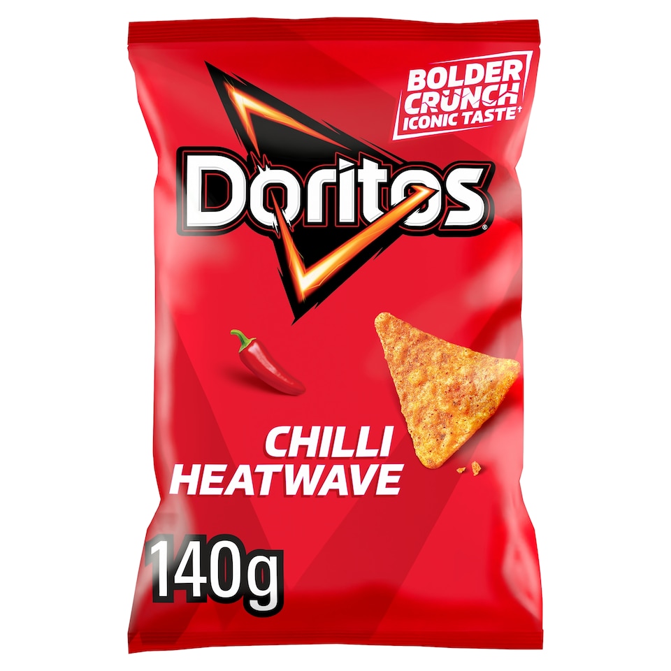 image 1 of Doritos Tortilla Chips Chili Heatwave Sharing Bag Crisps 140g