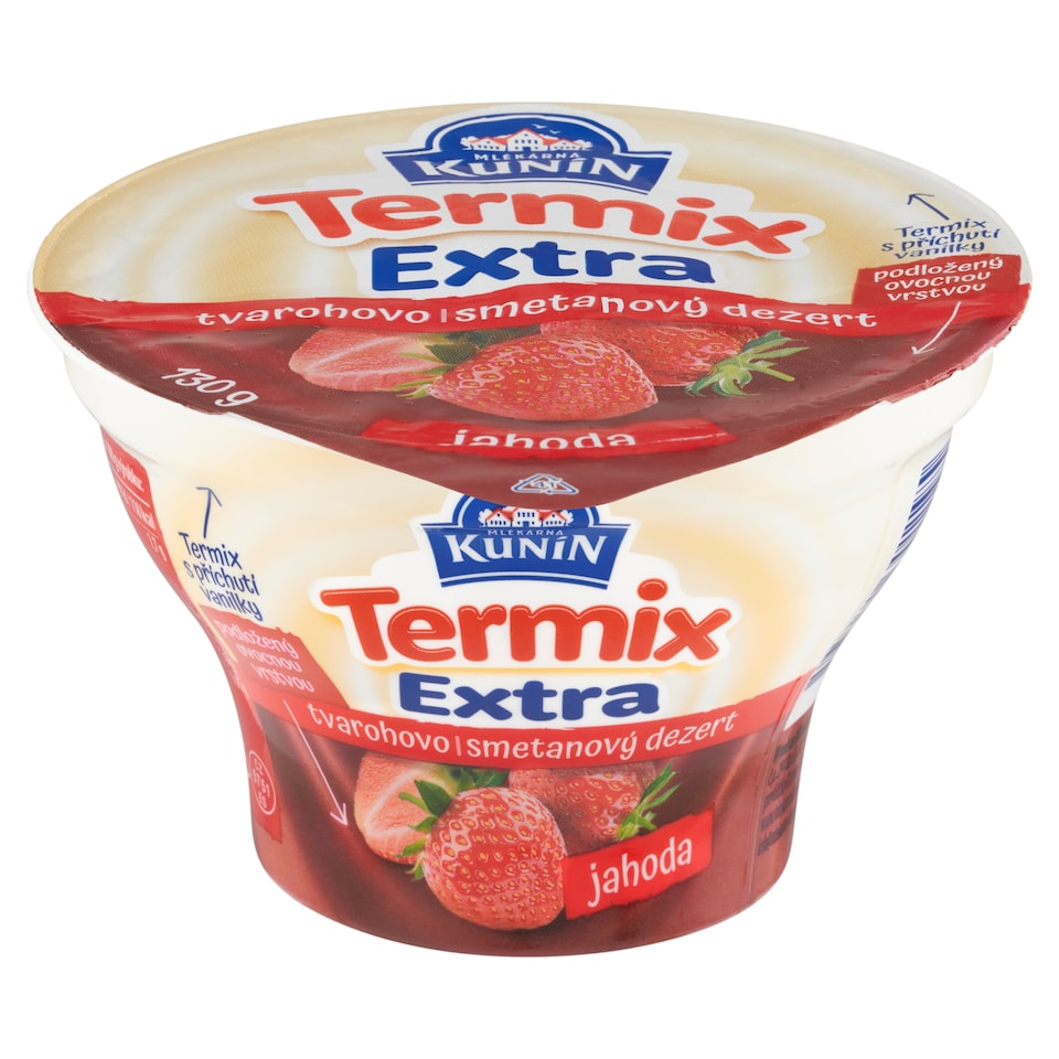Mlékárna Kunín Termix Extra Strawberry 130 g