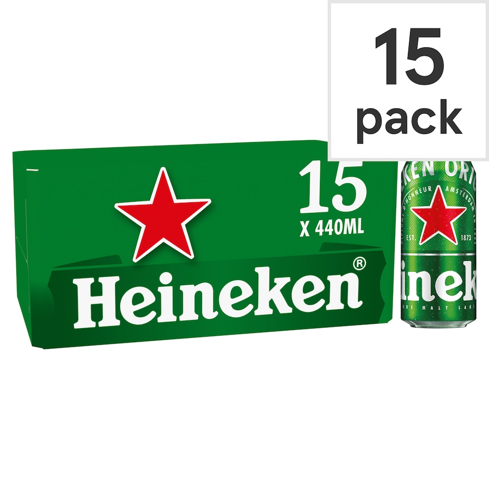 Heineken Lager Beer Can 15x440ml