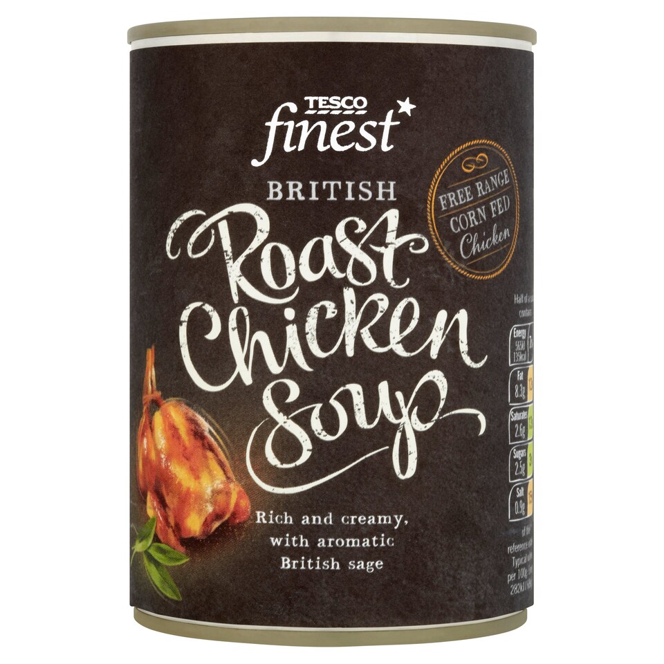 Tesco Finest Roast Chicken Soup 400G