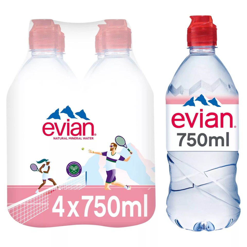 image 1 of Evian Natural Bottled Mineral Still Water Multipack 4x750ml