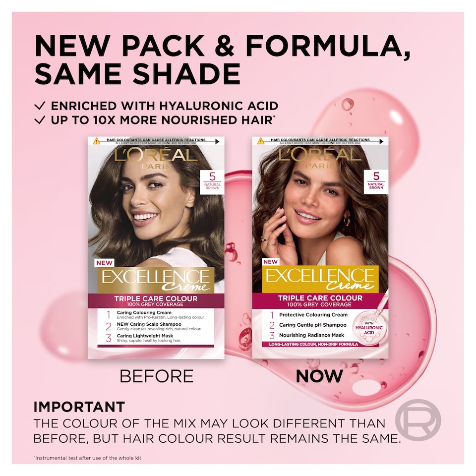 image 1 of L'Oreal Paris Excellence Creme 5 Natural Brown Permanent Hair Dye