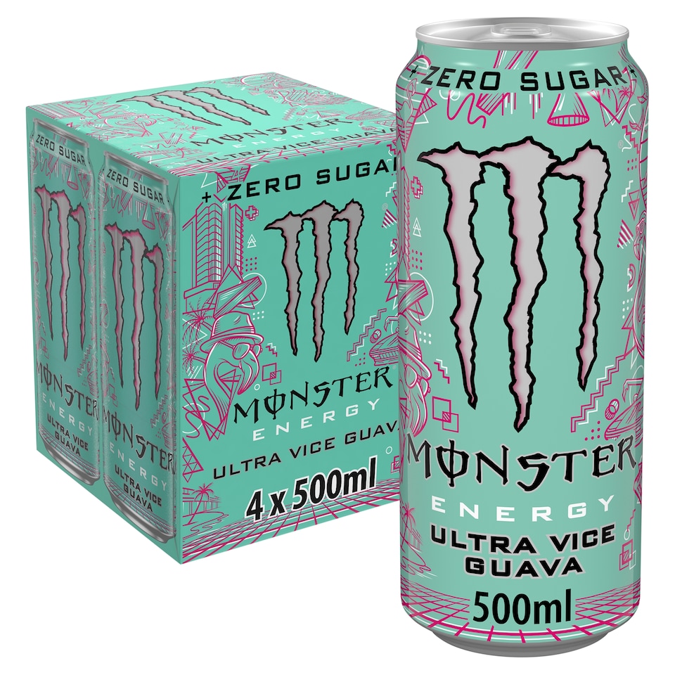 image 1 of Monster Energy Ultra Vice Guava 4x500ml