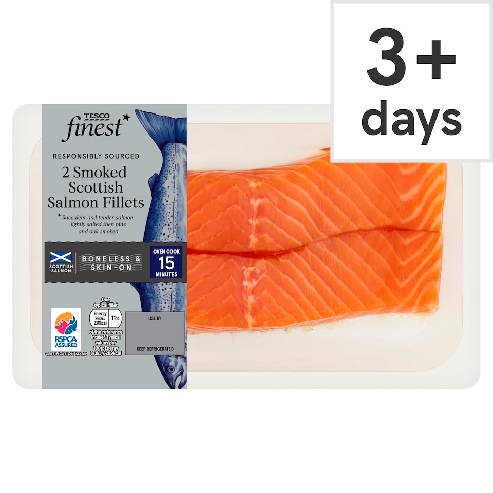 Tesco Finest Smoked Scottish Salmon Fillets 240g