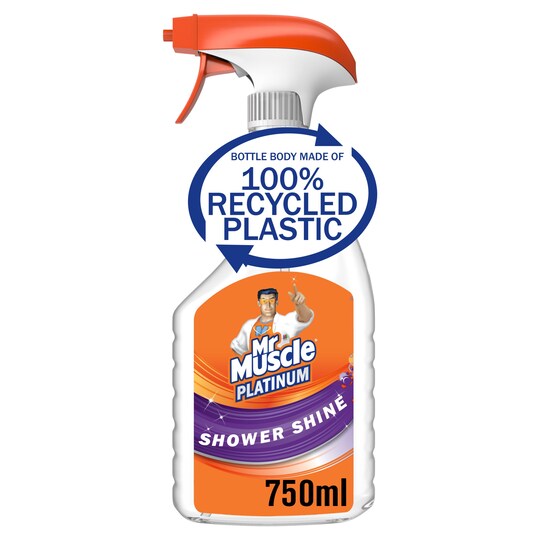 Mr Muscle Platinum Shower Shine 750Ml Tesco Groceries