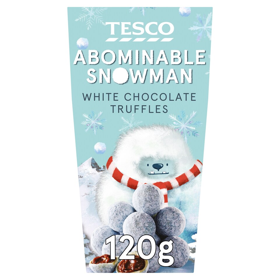 Tesco Abominable Snowman White Chocolate Truffles 120g