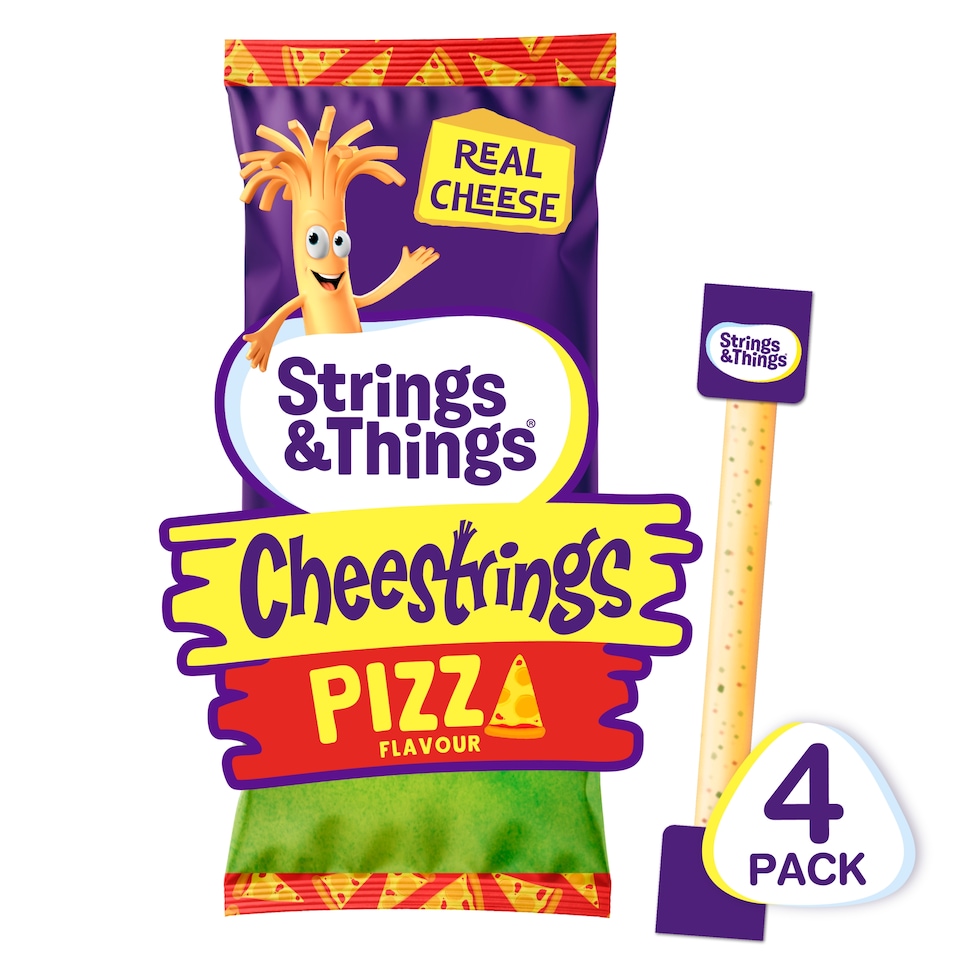 image 1 of Strings & Things Cheestrings Pizza 4 Pack 80G