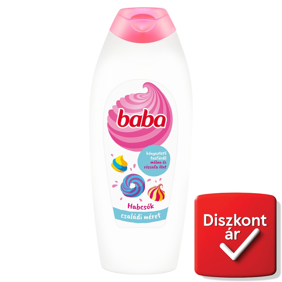 Baba málna és rózsafa illat kényeztető tusfürdő 750 ml