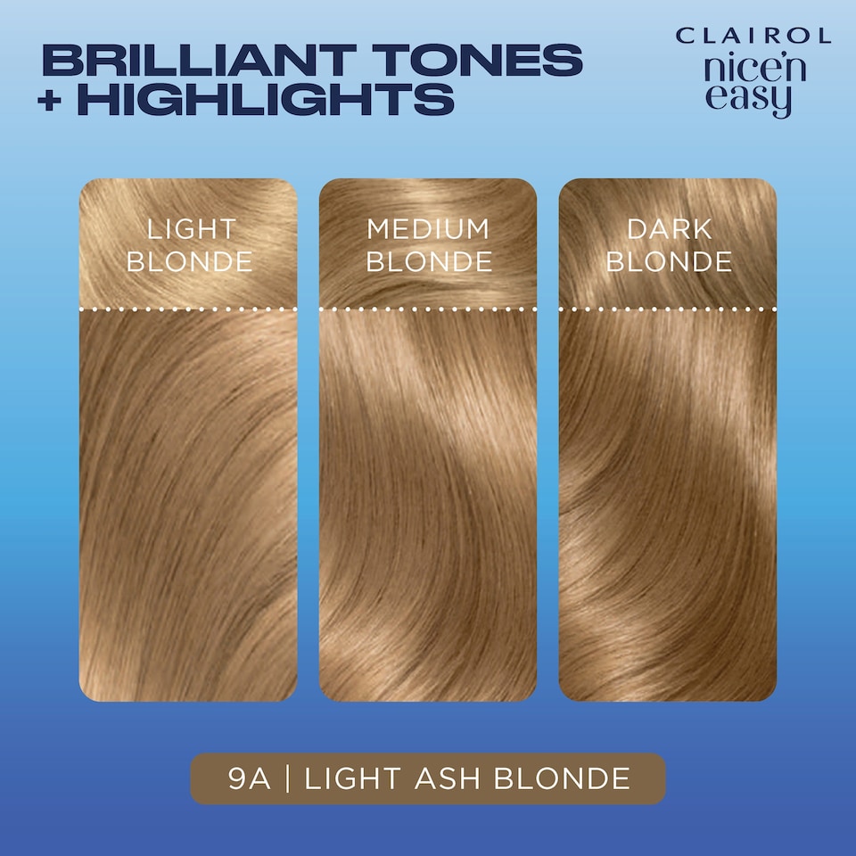 image 1 of Clairol Nice ‘N Easy Light Ash Blonde 9A Hair Dye