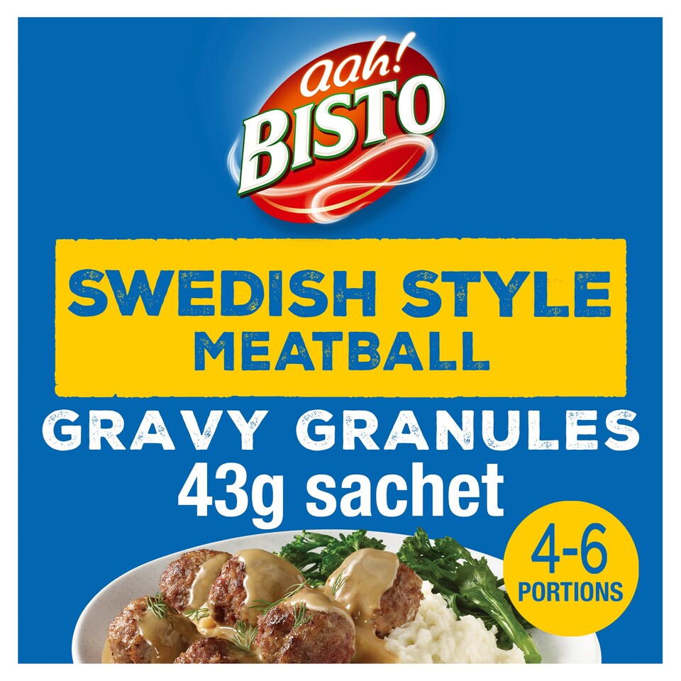 Bisto Gravy Granules Swedish Style Meatball 43G Tesco Groceries