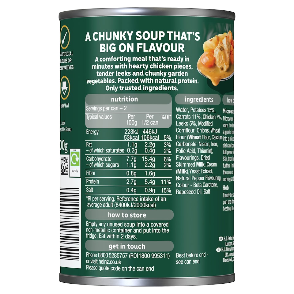 image 1 of Heinz Big Soup - Chicken & Leek 400g