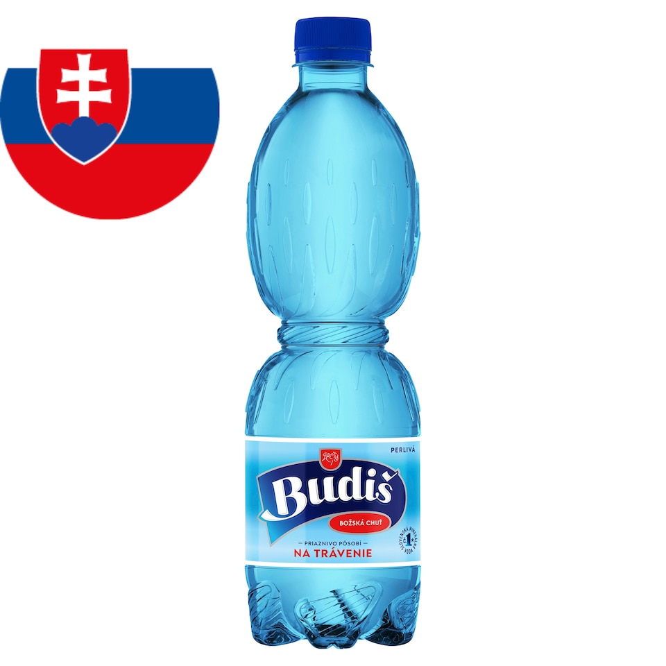 Budiš Prírodná minerálna voda perlivá 0,5 l