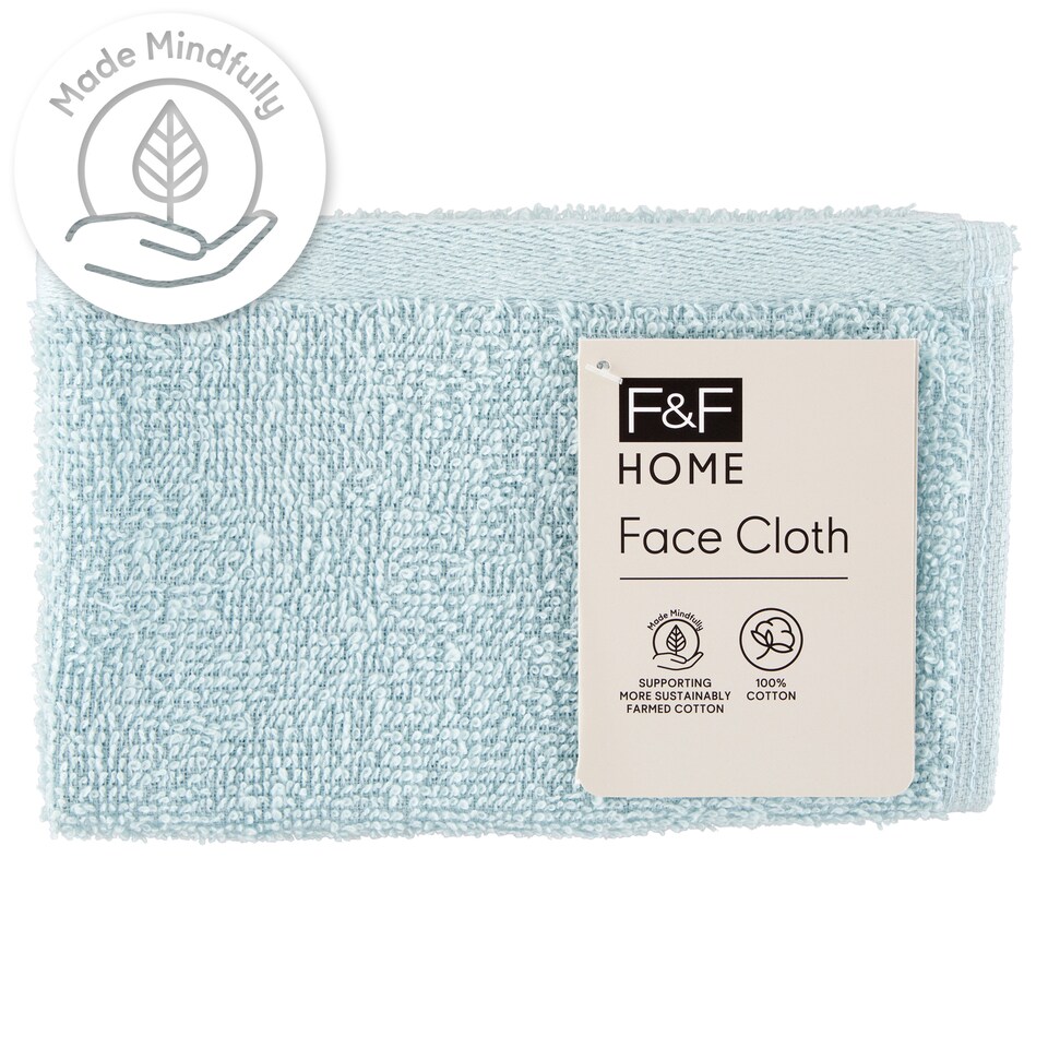 F&F Home világoskék arctörlő 30 cm x 30 cm