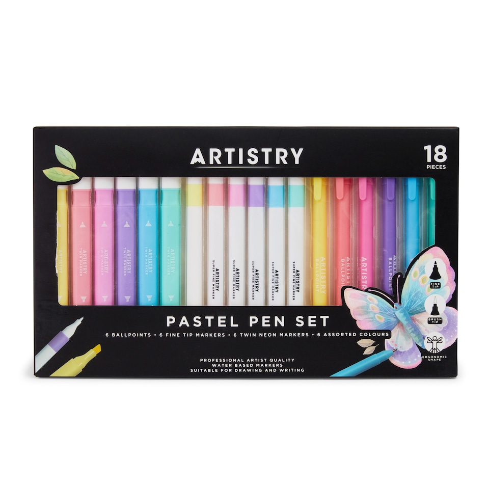 image 1 of Artistry Pastel Pen Set 18 Pieces
