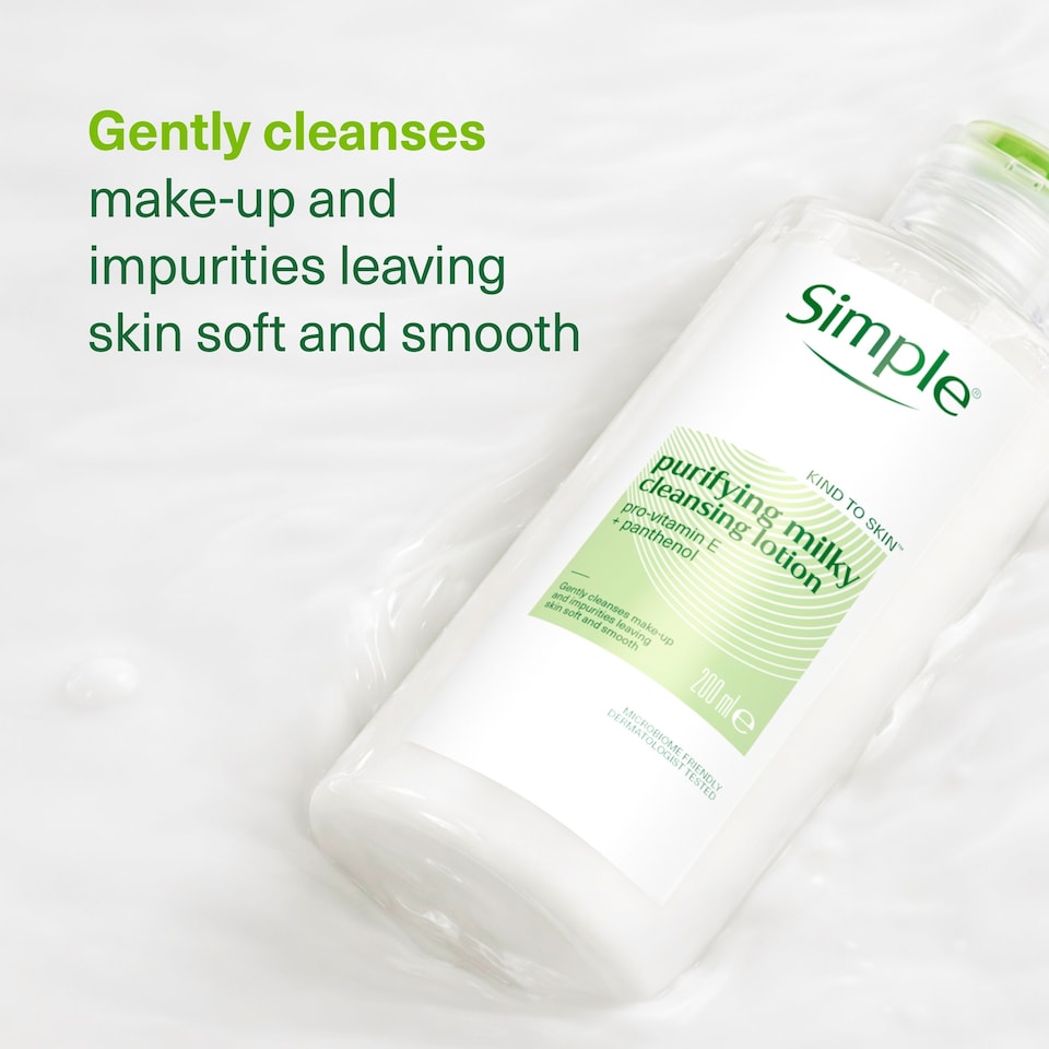 image 1 of Simple Kind To Skin Purifying Cleansing Lotion 200Ml