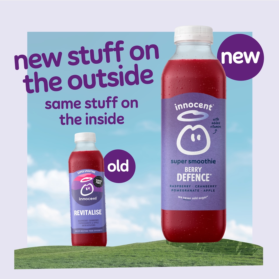 image 1 of Innocent Super Smoothie Revitalise Raspberry, Cranberry, Pomegranate & Apple with Vitamins 750ml