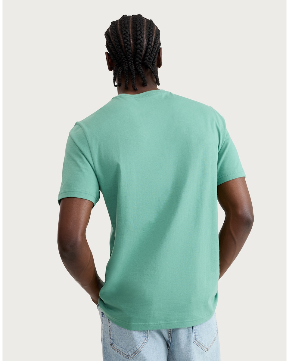 image 1 of F&F Pure Cotton Brooklyn New York City T-Shirt in Green