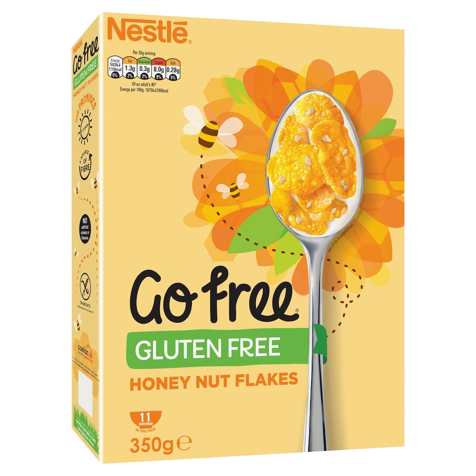 image 1 of Nestlé GoFree Honeynut Flakes Cereal 350g