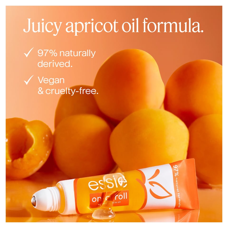 image 1 of Essie On A Roll Apricot Nail & Cuticle Oil Roll On 13.5ml